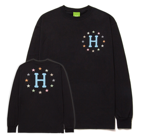 Tee-shirt manches longues Huf Puff Galaxies Black