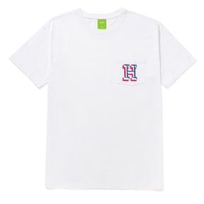 Tee-shirt Huf Team H Pocket SS White