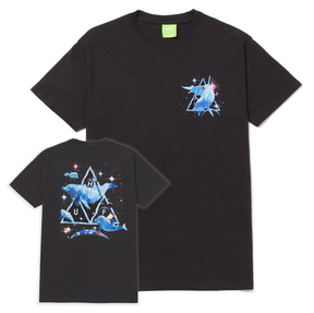 Tee-shirt Huf Space Dolphins Washed SS Black