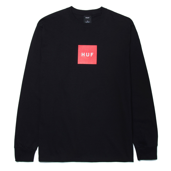 Tee-shirt manches longues Huf Essentials Box Logo Black