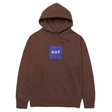 Sweat à capuche Huf Essentials Box Logo Brown