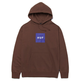 Sweat à capuche Huf Essentials Box Logo Brown