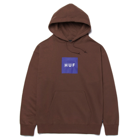 Sweat à capuche Huf Essentials Box Logo Brown