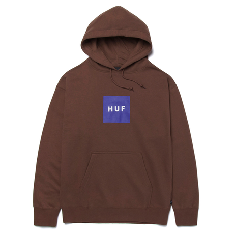 Sweat à capuche Huf Essentials Box Logo Brown
