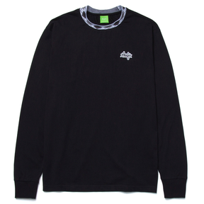 Tee-shirt manches longues Huf Jacquard Neck Knit Top Black