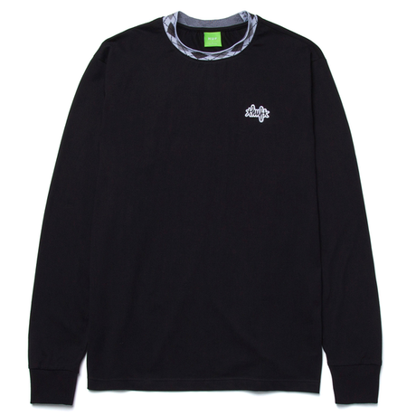Tee-shirt manches longues Huf Jacquard Neck Knit Top Black