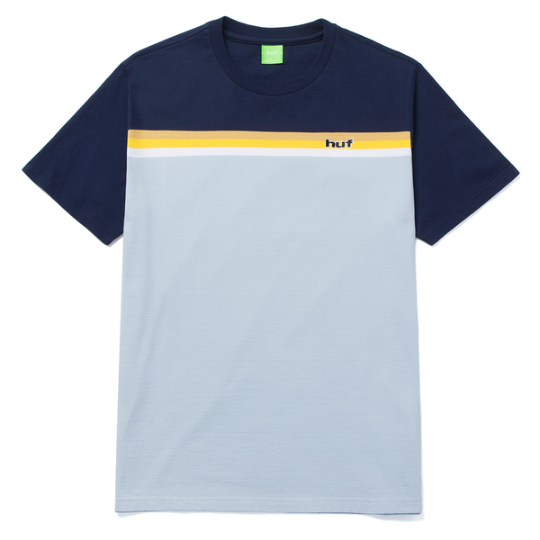 Tee-shirt Huf Lido Stripe Knit Top Light Blue SS
