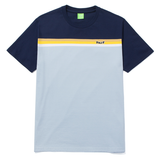 Tee-shirt Huf Lido Stripe Knit Top Light Blue SS