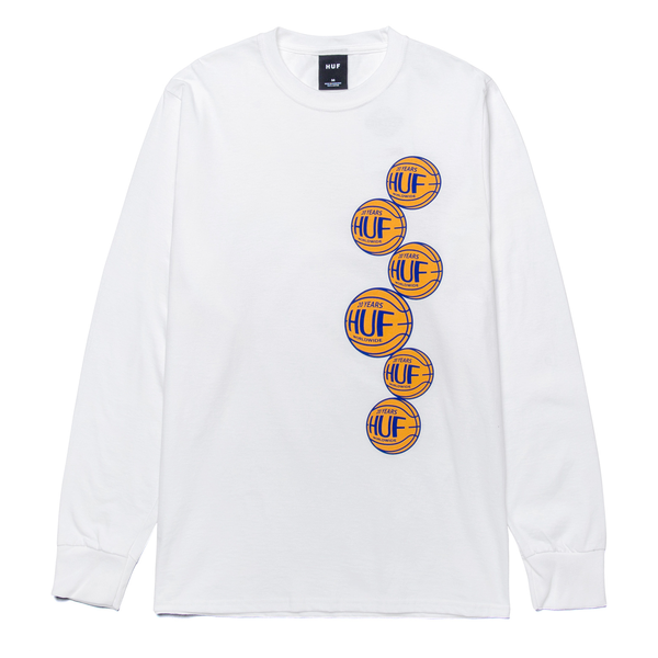 Tee-shirt manches longues Huf Real Baller White