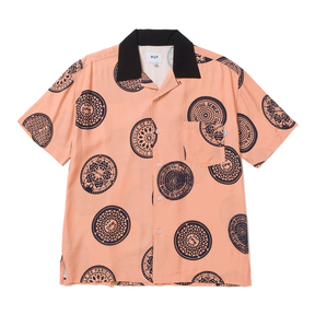Chemise Huf WO Drain Cover SS Woven Top Blush