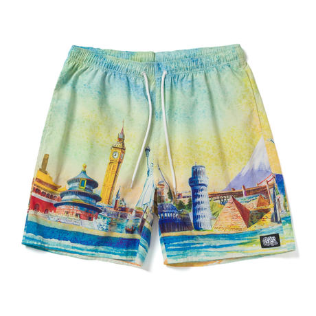 Short Huf Culture Easy Yellow
