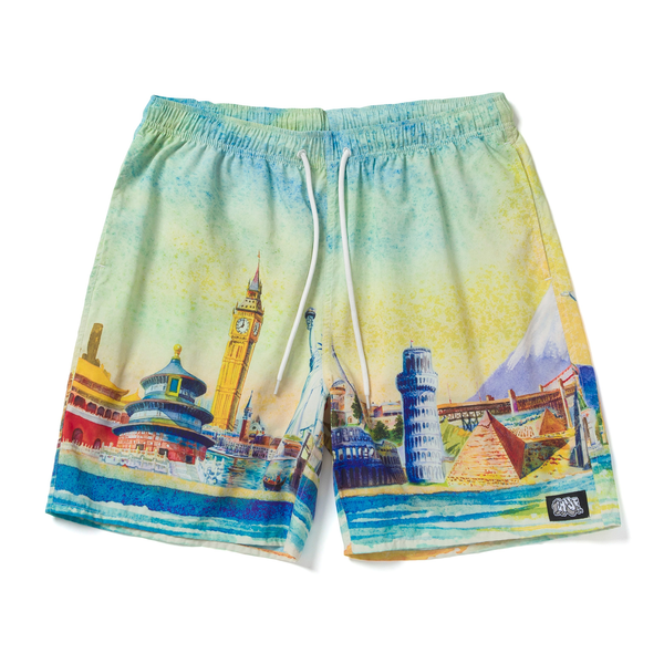 Short Huf Culture Easy Yellow