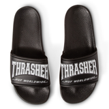 Chaussure de skate Huf Slides Huf X Thrasher Black