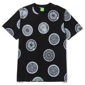 Tee-shirt Huf Drain Cover SS Relaxed Top Black
