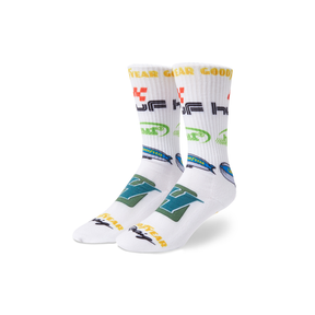 Chaussettes Huf Podium Crew White