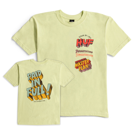 Tee-shirt Huf Master Plan SS Lime