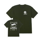 Tee-shirt Huf Rim & Wheel Inc SS Hunter Green