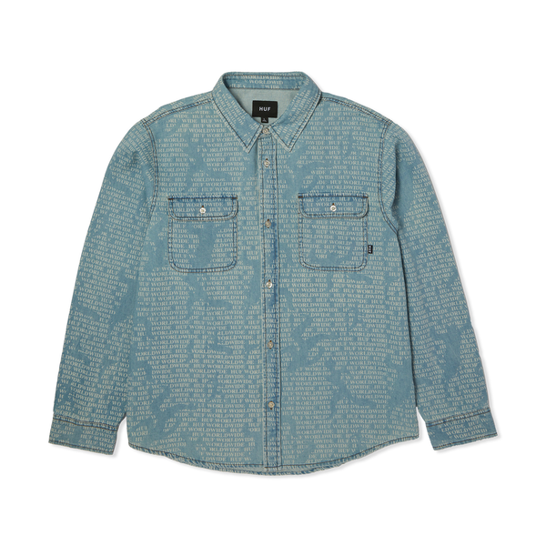 Chemise Huf Ceremony Denim Indigo