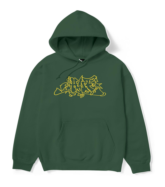 Sweat à capuche Huf PP Outlines Forest Green