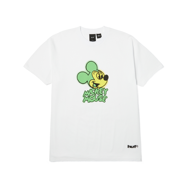 Tee-shirt Huf Mickey Spray SS White
