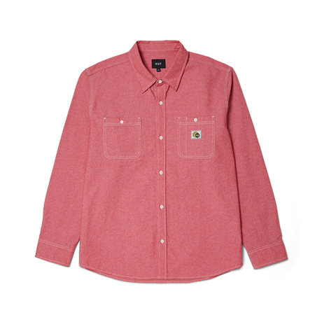 Chemise Huf Total Eclipse Chambray Red