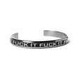 Bracelet Huf Fuck It Silver
