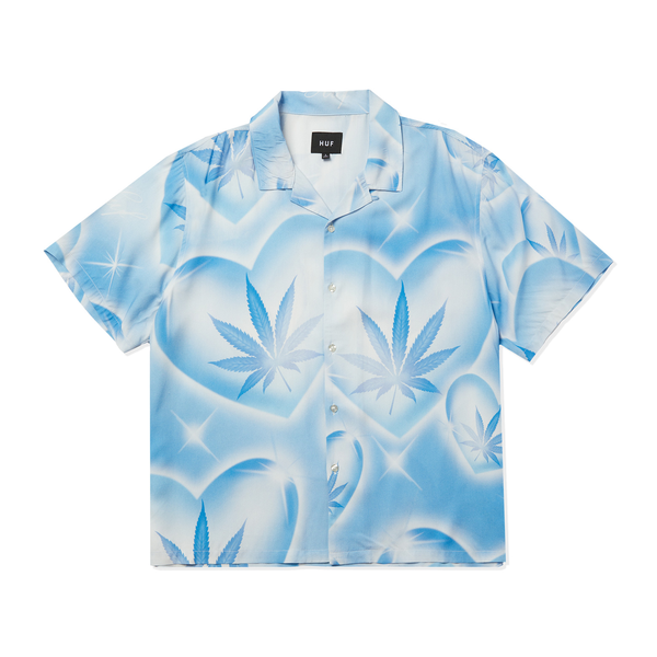 Chemise Huf Love In The Air SS Resort Pool Blue