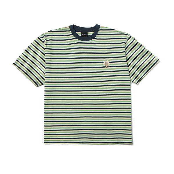 Tee-shirt Huf Apollo Striped SS Knit Boxy Top Blue