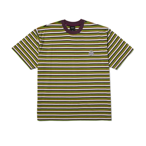 Tee-shirt Huf Apollo Striped SS Knit Boxy Top Green