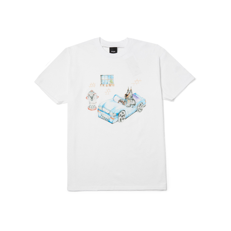 Tee-shirt Huf Road Dawg SS White