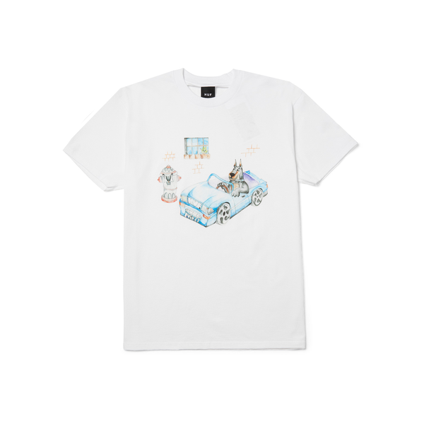 Tee-shirt Huf Road Dawg SS White