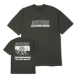 Tee-shirt Huf Spitfire Burn SS Heavyweight Washed Black