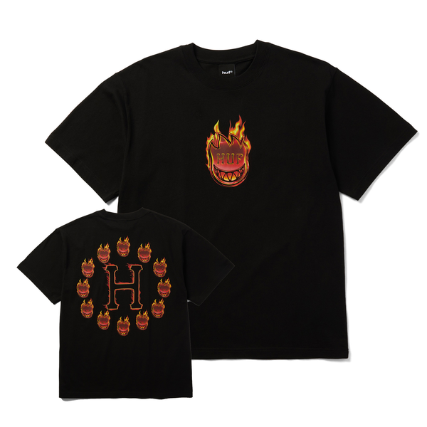 Tee-shirt Huf Spitfire Flame Galaxies SS Black