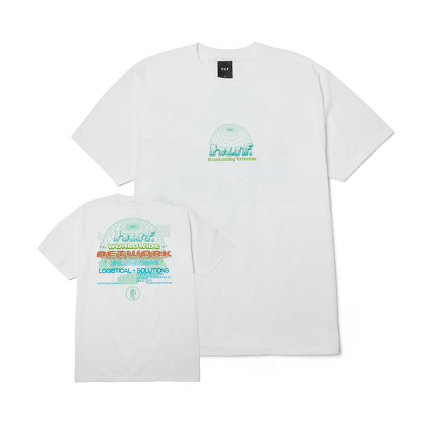 Tee-shirt Huf Worldwide Network SS White