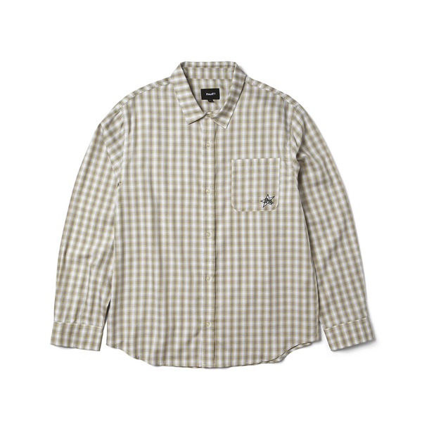 Chemise Huf H Star LS Plaid Putty