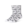 Chaussettes Huf Fuck It Old English White