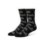 Chaussettes Huf Fuck It Old English Black