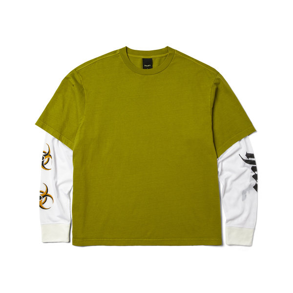 Tee-shirt manches longues Huf Leon Double Layer Top Acid Green