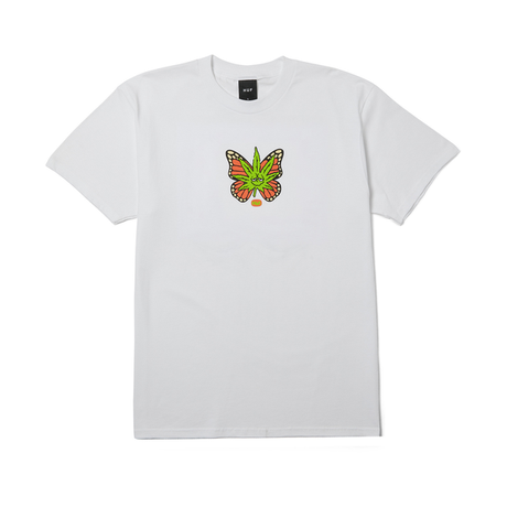 Tee-shirt Huf Green Budderfly SS White