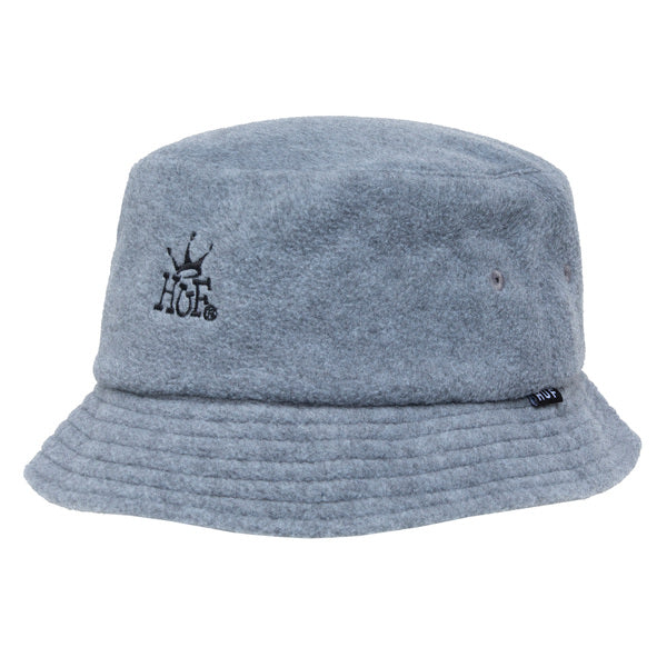 Casquette Huf Crown Polar Fleece Bucket Hat Steel Grey