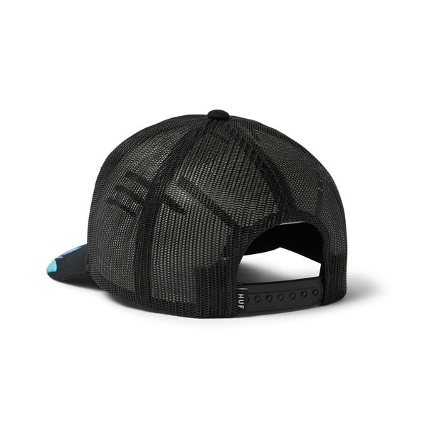 Casquette trucker Huf Exhaust Black