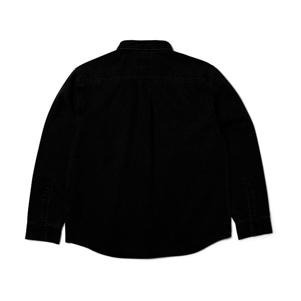 Chemise Huf Carson Overdyed Denim LS Shirt Black