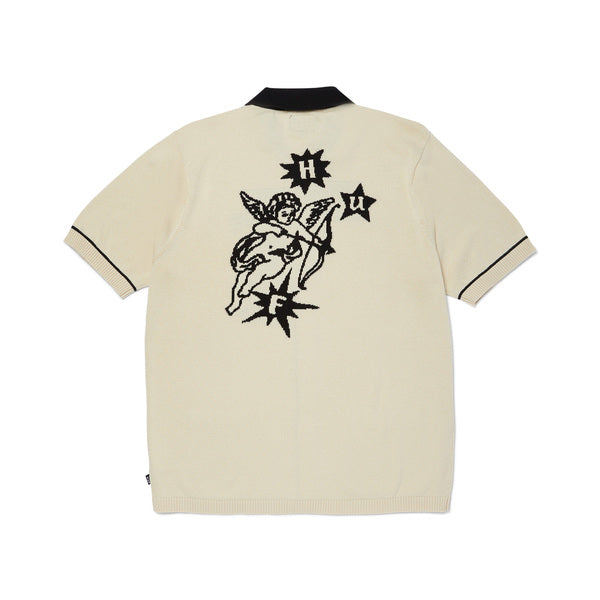 Polo Huf Icarus SS Knit Top Natural
