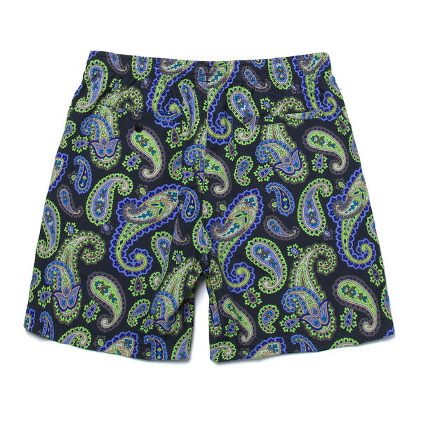 Short Huf Paisley Easy Black