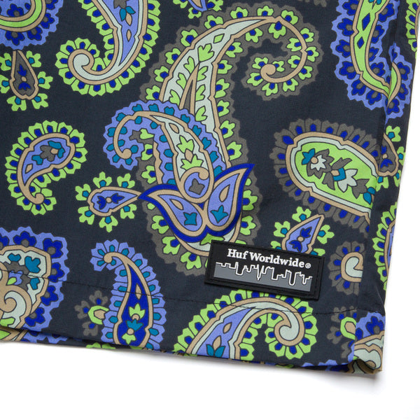 Short Huf Paisley Easy Black