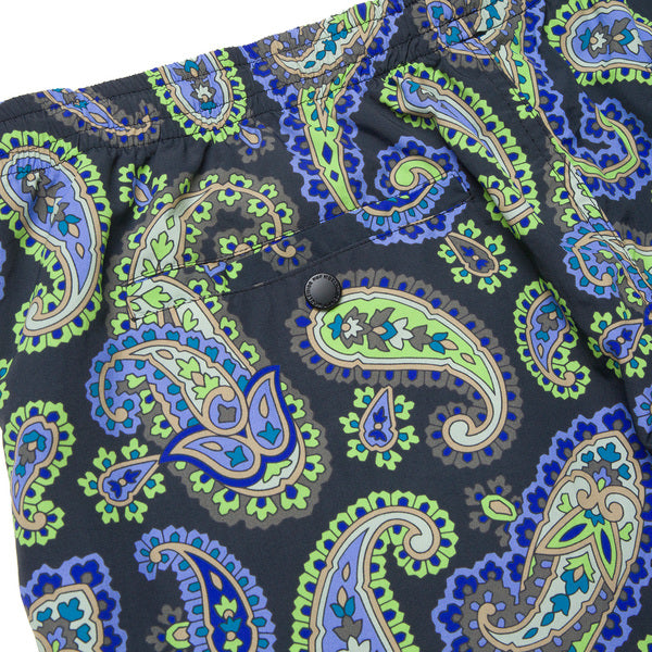 Short Huf Paisley Easy Black