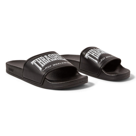 Chaussure de skate Huf Slides Huf X Thrasher Black