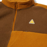 Sweat zippé à capuche Huf Expedition 1-4 Pile Coffee
