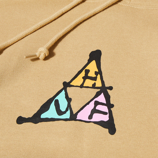 Sweat à capuche Huf No-Fi TT Oatmeal
