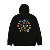 Sweat à capuche Huf Olympia Black